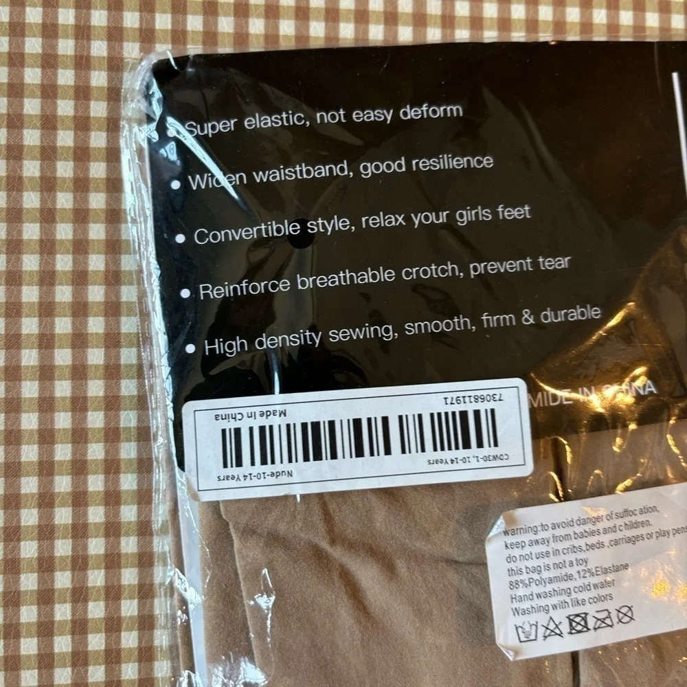 Pro Dance Tights. Girl size 10-14. NEW